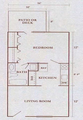 1 bed 1 bath at Overlook Club Apartments, Cummings, GA, 30040